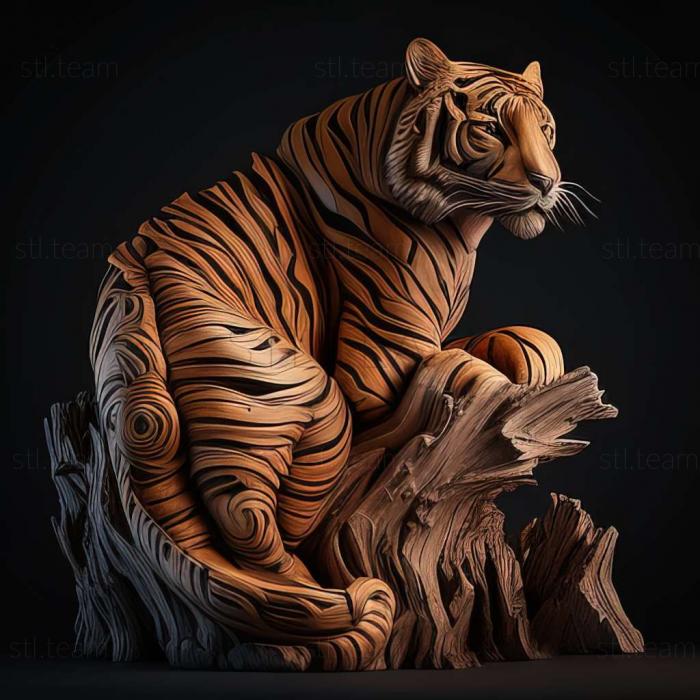 3D модель Скотуриус тигр (STL)